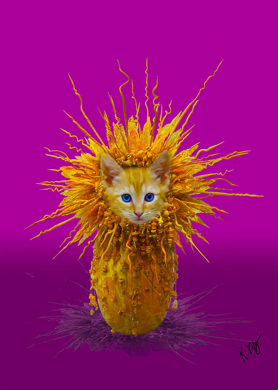 Glass Lion Kitten